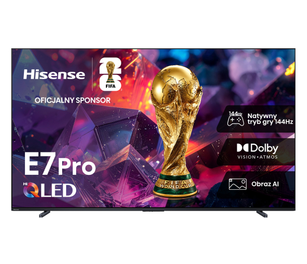 Hisense 100E7S PRO 100" 4K  QLED 144 Hz Smart TV Dolby Vision Atmos - 1527277 - zdjęcie